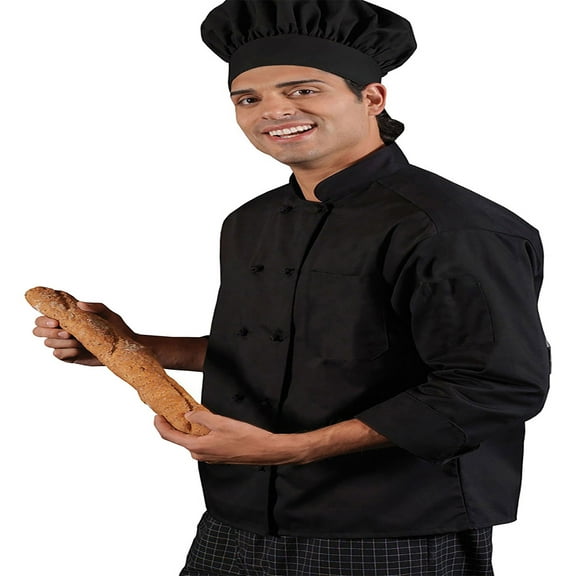 Edwards Garment Thermometer Pocket Long Sleeve Chef Coat, Style 3302