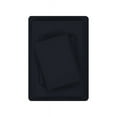 thumbnail image 2 of Mainstays Easy Care 300 Thread Count Cotton Rich Percale Blend Fitted Sheet, Q, Black, 1pc, 2 of 7