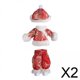 thumbnail image 1 of 2x Conjunto De Ropa Para Muñecas De Moda, Accesorios De Disfraz Para Muñecas De 17cm, Pantalones, 1 of 8