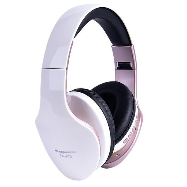 Auriculares Auriculares inalámbricos Plegables Manos libres Conducción deportiva Auriculares para juegos compatibles con Bluetooth, Blanco Inevent EL000567-01B