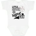thumbnail image 3 of Inktastic Little Sister and Biggest Baseball Fan Girls Baby Bodysuit, 3 of 5