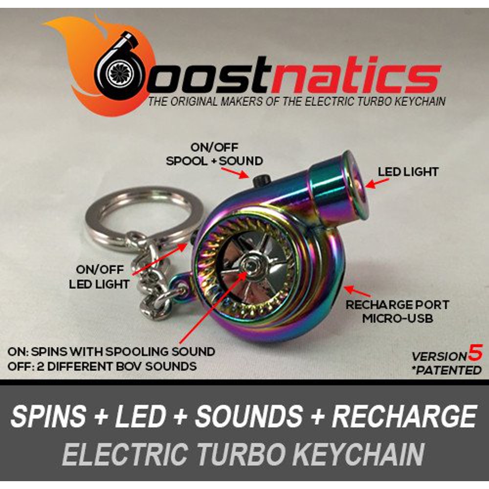 Boostnatics Boostnatics Rechargeable Electric Turbo Keychain V5