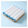 thumbnail image 4 of Bamboo Fiber Dishcloths 5-Pack - Non-Stick Kitchen Cleaning Cloths, Absorbent Scouring Pads, Household Wipes - Reusable Bamboo Fiber Cleaning for Dishes & Surfaces, 4 of 9