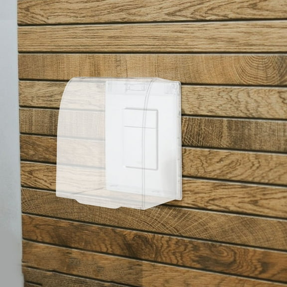 LOLIPPYY Clear Outdoor Plastic Socket Cover for Electric Outlet in Home and Garden Use