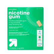 up & up Nicotine 4mg Gum Stop Smoking Aid - Mint Flavor - 170ct