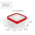 thumbnail image 4 of Totally Kitchen Square Food Containers | Microwave Safe & BPA Free | Thick, Durable & Leak Resistant | Red, Set of 10 (20 Pieces Total), 4 of 9