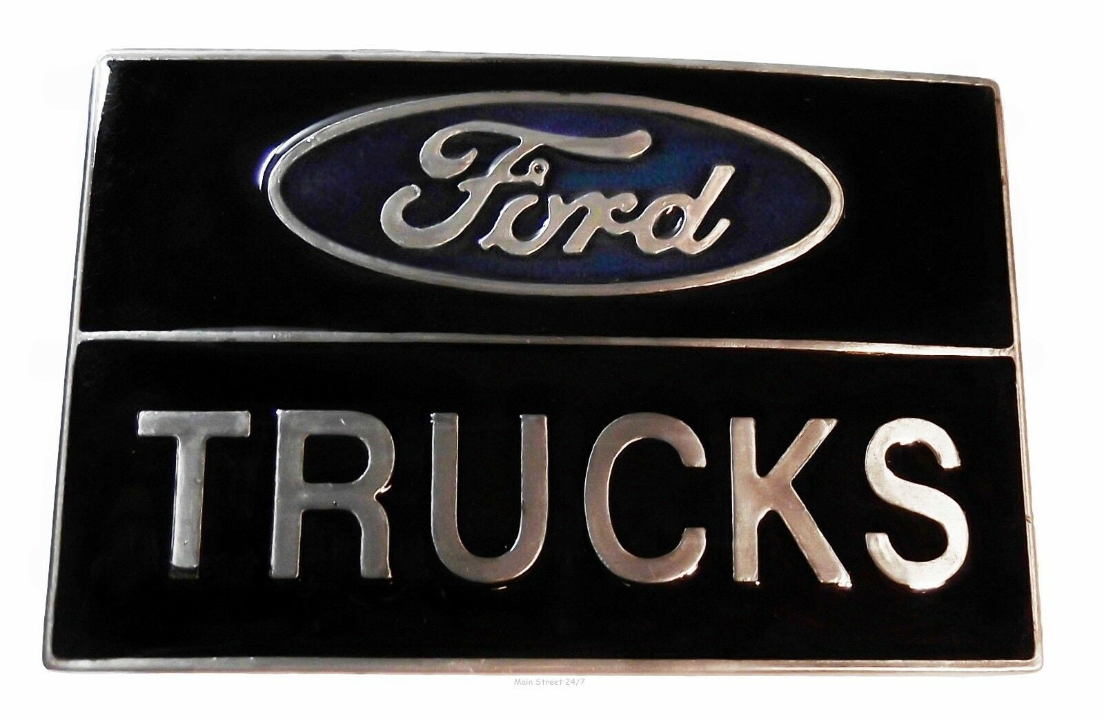 Black Enamel Fill Pewter Finish US Seller f 150 mustang truck Ford Belt Buckle 