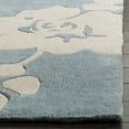 thumbnail image 3 of SAFAVIEH Modern Art Flint Floral Polyester Area Rug, Blue/Ivory, 5' x 8', 3 of 9