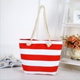 thumbnail image 2 of CHUMUD Women's Striped Canvas Beach Bag - Thick Rope Handles, Large Tote for Pool, Shopping & Vacation, 2 of 5