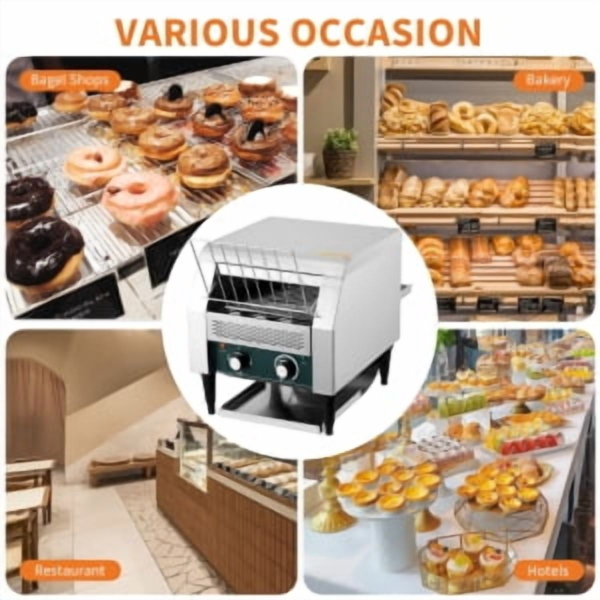 Ataucjin 2 Slice Stainless Steel Toaster, Extra Wide Slots for Toasting Bagels, Breads, Waffles & More, 7 Adjustable Shade Settings, Removable Crumb Tray, Countertop Kitchen Essentials, 850 Watts