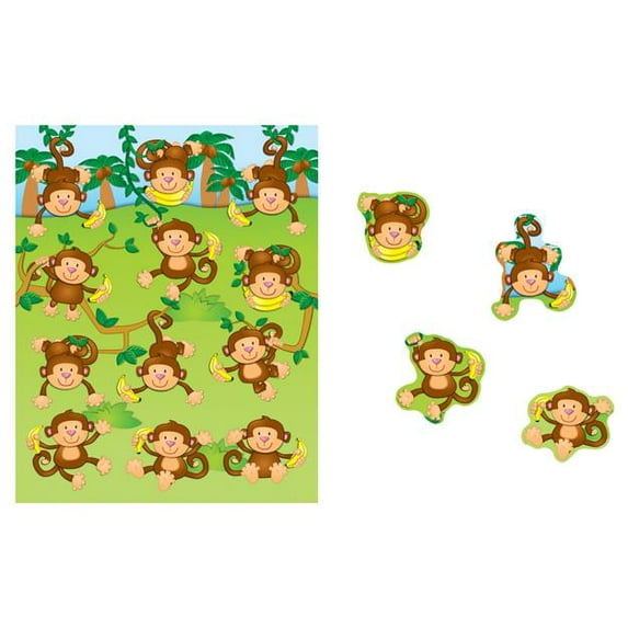 Monkeys Shape Stickers