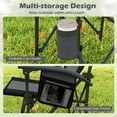 thumbnail image 6 of Costway 2 PCS Folding Camping Chair for Adults Portable Lawn Chair with Cup Holder & Side Pocket, 6 of 9
