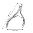 thumbnail image 2 of Professional Cuticle Cutter Stainless Steel Cuticle Nippers with Sharp Blades and Double Spring Cuticle Clippers - Nail Cuticle Trimmer Tool for Manicure & Pedicure Beauty at Home/Spa/Saloon, 2 of 6