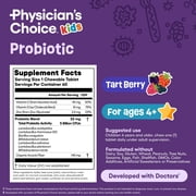 Physicians Choice Probiotics for Kids 60 Counts - 7 Diverse Strains, Prebiotics, Vitamins & Minerals, Clinically Studied L. Rhamnosus GG, Immune & Digestive Support, No Sugar or Artificial Dyes