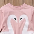 thumbnail image 3 of Bagilaanoe Toddler Baby Girls Casual Sweatshirt Long Sleeve Ruffles Print Pullover 1T 2T 3T 4T 5T Kids Loose Tee Tops, 3 of 6