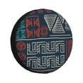 thumbnail image 1 of DouZhe Waterproof Spare Tire Cover, Boho Mexico Tribal Drawing Prints Adjustable Wheel Covers Fit for Jeep Trailer RV SUV Car, 15 inch, 1 of 7