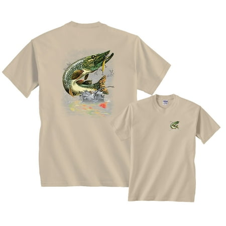 Jumping Northern Pike Fishing T-Shirt (Best Northern Pike Fishing In The World)