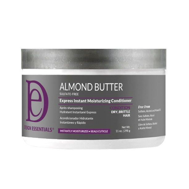 Design Essentials Almond Butter Express Acondicionador hidratante instantáneo para cabello seco y quebradizo, 11 onzas (paquete de 1)