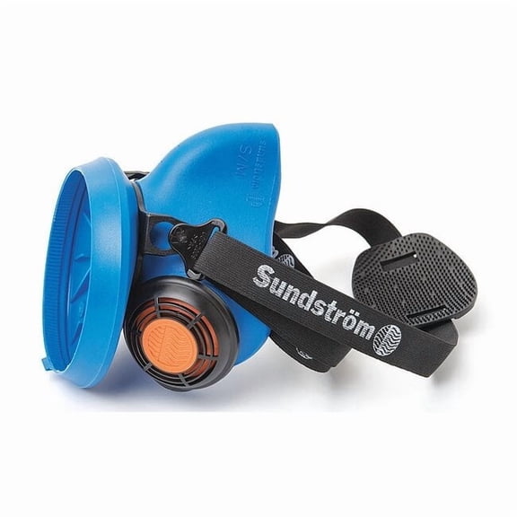 Sundstrom Safety Half Mask Respirator,Silicone,Blue SR 100 S/M
