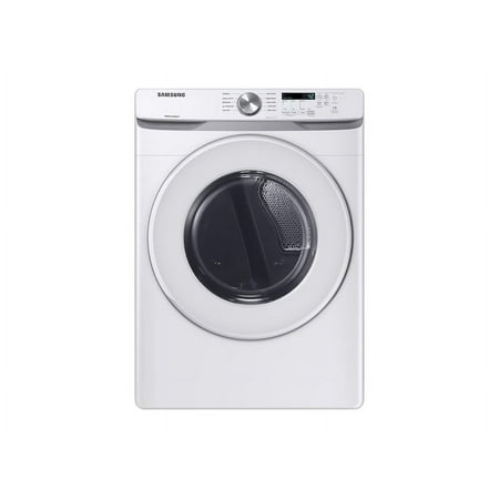 Samsung - 7.5 Cu. Ft. Stackable Electric Dryer with Sensor Dry - White