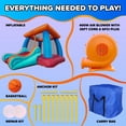 thumbnail image 6 of Sportspower My 1st Inflatable Bounce House with Slide & Basketball Hoop, Outdoor Bouncer for Kids, Blower & Anchors Included, 144" x 108" x 86.4", 6 of 8
