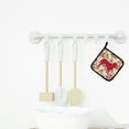 thumbnail image 3 of Curly Coated Retriever Shabby Chic Yellow Roses Pair of Pot Holders, 3 of 3