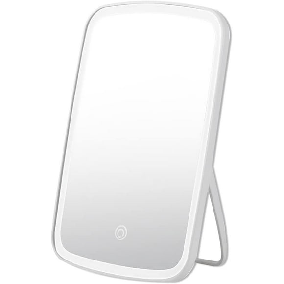 Makeup Mirror with Smart Touch Screen-72 Bright LED Lights,1/2 /3 Magnification Vanity Mirror with Lights, Portable Makeup Mirror (White)