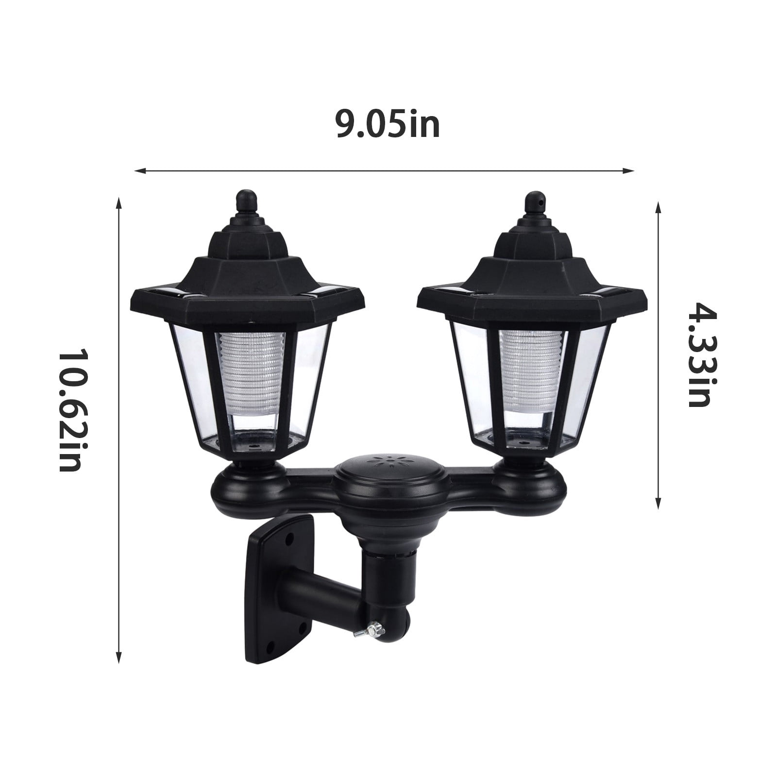Pompotops Bright Solar Pathway Lights, IP65 Waterproof Solar Lights Outdoor Decorative, Vintage Wall Lamp Outdoor, Floor Lamp Headlights For Patio, Garden Walkway Sidewalk Driveway