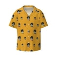 thumbnail image 3 of Goofa Cute Dog Printed Men's Casual Short-sleeved Shirt,Lightweight Breathable Button-down,Summer Casual men's top,Versatile Fashion shirt-X-Large, 3 of 7