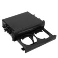 thumbnail image 2 of Car  Cup Holder, Single Din Car Stereo Storage Box 2 Layer 2 In 1 Black  For Collecting Items, 2 of 8