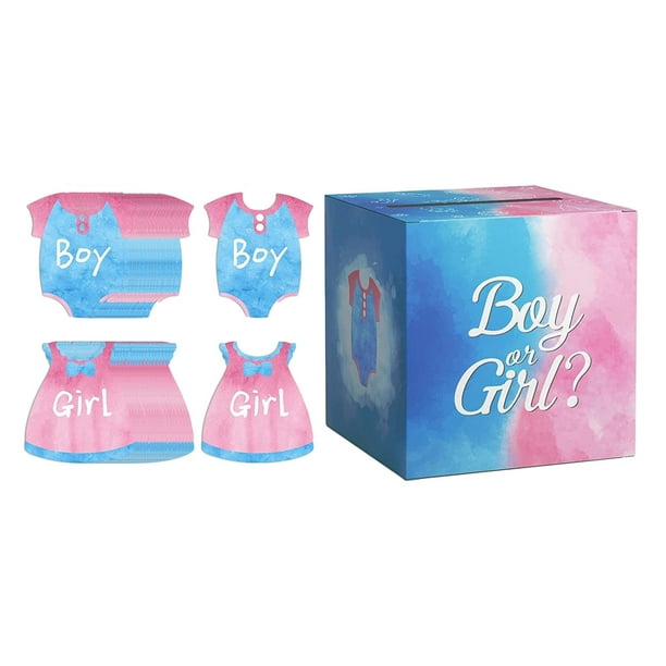 Baby Gender Reveal Voting Box Gender Reveal Pull Out Game Box for Games