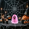 thumbnail image 6 of Glow in The Dark Ghost Mini Figurines | Halloween Blind Bag Ornaments for DIY Decor | Cute Desktop Accessories | Gothic Party Favors |Halloween Resin Decorations(Dark Pink), 6 of 6