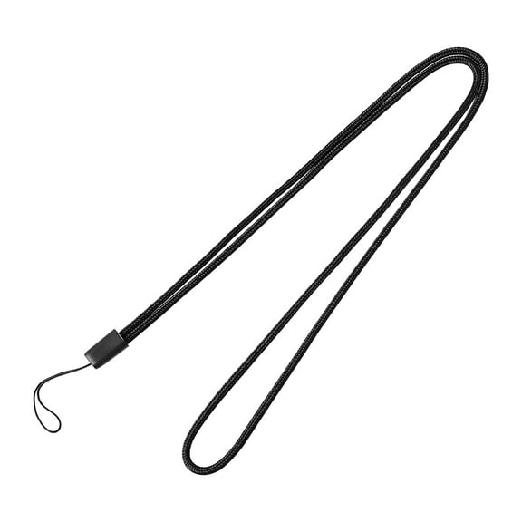 Smartphone Keyring Working Card Braided Cord Lanyard Neck Strap Black