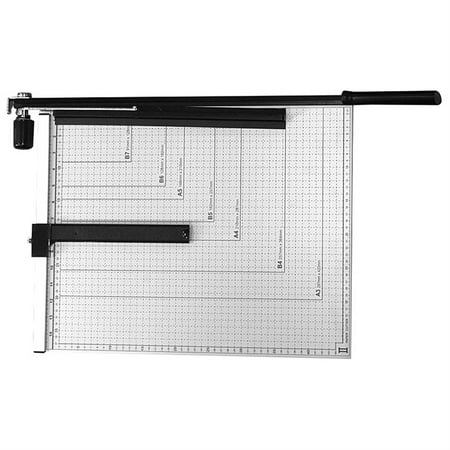 Stack Paper Cutter Machine - Ktaxon A3 Paper Cutter, Heavy Duty Paper Trimmer Photo Guillotine Cutting Machine with Heavy Duty Gridded Base, 18'' Cut Length and 15 Sheet Capacity for Home Office