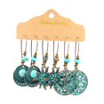 thumbnail image 3 of Juego de 3 pares de pendientes bohemios Hugo de joyería vintage Estilo A, 3 of 8