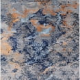 thumbnail image 1 of Ahgly Company Indoor Square Mid-Century Modern Dark Gray Oriental Area Rugs, 5' Square, 1 of 6