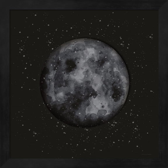 Great Art Now The Moon by Rachel Nieman, Framed Wall Art, 13.25W x 13.25H