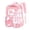#1-Pink, variant on Clear Backpack for School, Waterproof Large Capacity Backpack Transparent Shoulder Rucksack for Commute Travel Office Daily Use