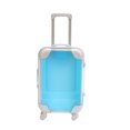 thumbnail image 2 of Kumdkd Small Transparent Suitcase with Wheels – Clear Mini Travel Storage Organizer for Kids Collections, TSA-Friendly Doll Luggage – Durable Lightweight Plastic Display Case (12x6.7in), 2 of 6