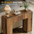 thumbnail image 5 of Finmind 39" Wood Console Table with Drawer, Narrow Farmhouse Sofa Table for Living Room, Brown, 5 of 7