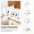 thumbnail image 2 of Yayeee Collapsible Cube Storage Bin with Lid Fabric Closet Decorative Basket with Handles, White Cat, 2 of 7