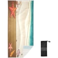 thumbnail image 2 of Dreamtimes Beach Towels Starfish Summer Sea Camping Towels Seashell Sand Beach Sand Free Beach Towel, 30"x60" Large Beach Towels Quick Dry Bath Travel Towels Pool Yoga Beach Mat for Men Women, 2 of 7