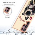 thumbnail image 4 of Funda para Samsung Galaxy S22 Ultra 5G con galvanoplastia de doble cara IMD y soporte para anillo (sonrisa), 4 of 5
