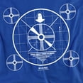 thumbnail image 2 of Space Ghost Coast to Coast Women's T Shirt, Royal, 2X-Large, 2 of 6