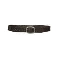 thumbnail image 3 of Womens 1 1/2" (38 mm) Snap On Oval Braided Woven Oil Tanned Leather Belt, 3 of 4