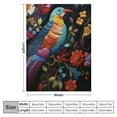thumbnail image 4 of RUIYC Hummingbird Bird Throw Blanket Ultra Soft Cozy Blooming Flowers Decorative Flannel Blanket All Season for Home Couch Bed Chair, 4 of 6