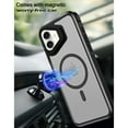 thumbnail image 2 of Magnetic for iPhone 16 Plus Case [Compatible with MagSafe][Military Grade Drop Protection][Lens Folded Kickstand] Slim Translucent Matte Shockproof with Anti-Fingerprint Phone Case,Orange, 2 of 11