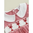 thumbnail image 6 of Miaouyo Baby Girls Summer Romper Casual Lobster Embroidery Plaid Doll Collar Short Sleeve Newborn Jumpsuit for Cute Clothes, 6 of 9