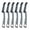 Black_6 PCS, variant on PRETXORVE Cleaning Brush, Brush The Gaps, Clean The Dead Corners of Bathroom Kitchen Tiles, Multifunctional Window Slots, and Brushes