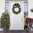 thumbnail image 2 of Northlight Pre-Lit Sierra Noble Fir Artificial Christmas Wreath, 30-Inch, Clear Lights, 2 of 4